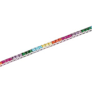 Mabina Bracciale tennis con zirconi multicolor 533954